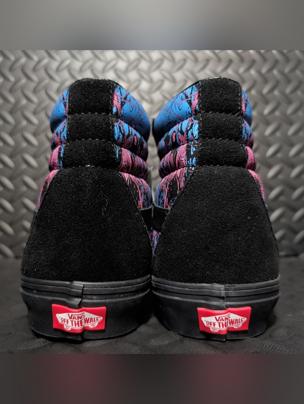Vans Sk8-Hi Halloween Shoes in Spooky Blue/Pink Size 12 - Picture 7 of 9